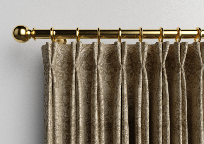 William Morris At Home Strawberry Thief, Woven Walnut - Made to Measure Curtains - Image 10